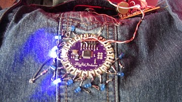 Vumeter with Arduino Lilypad