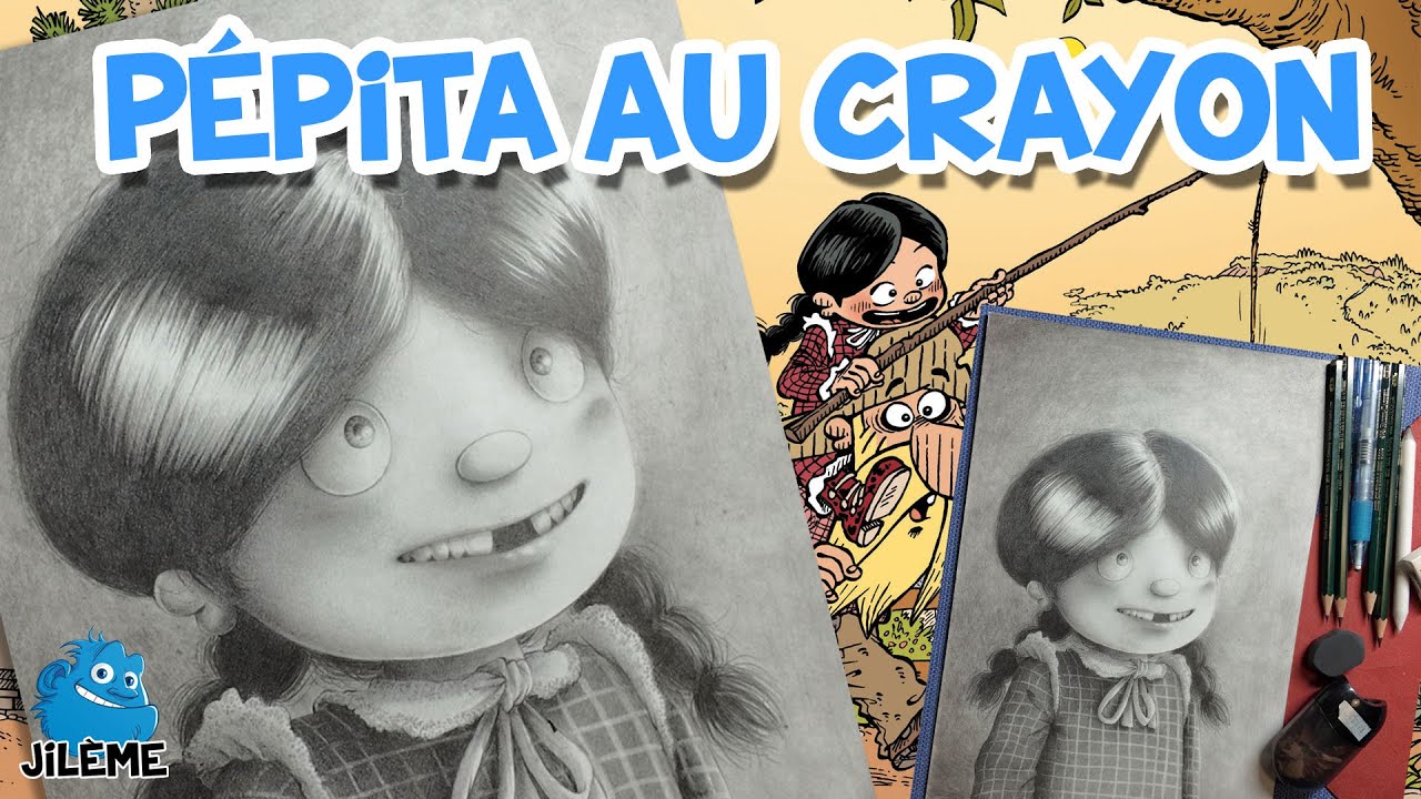 Pépita au crayon, papier japonais.