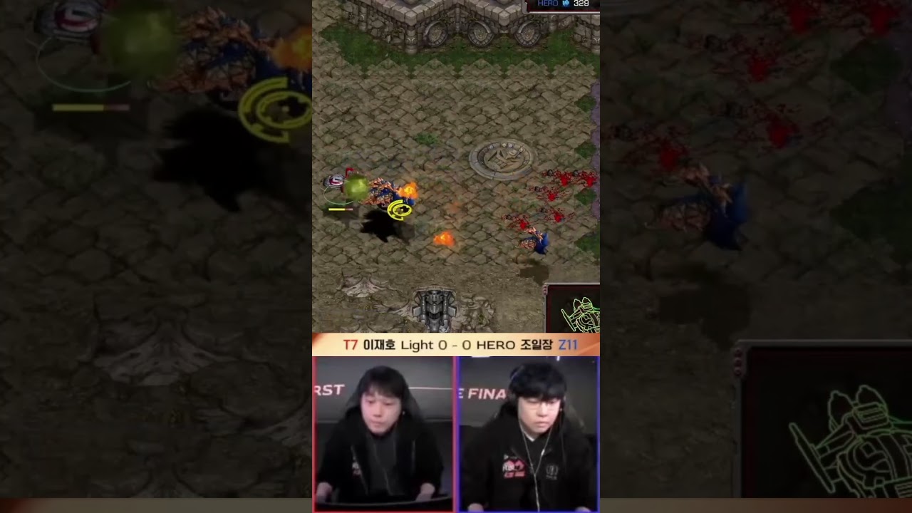 Light tries to break Zerg's position...
