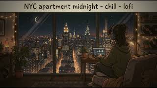 Dusty Pages - Back View Mix 🎵 1 Hour Smooth Lo-fi Loop [NYC apartment midnight]