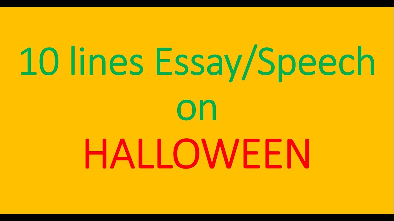 garden of english halloween essay