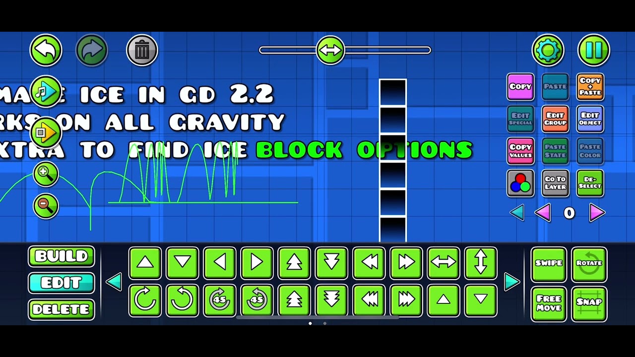 How to make ice in gd 2.2 - YouTube