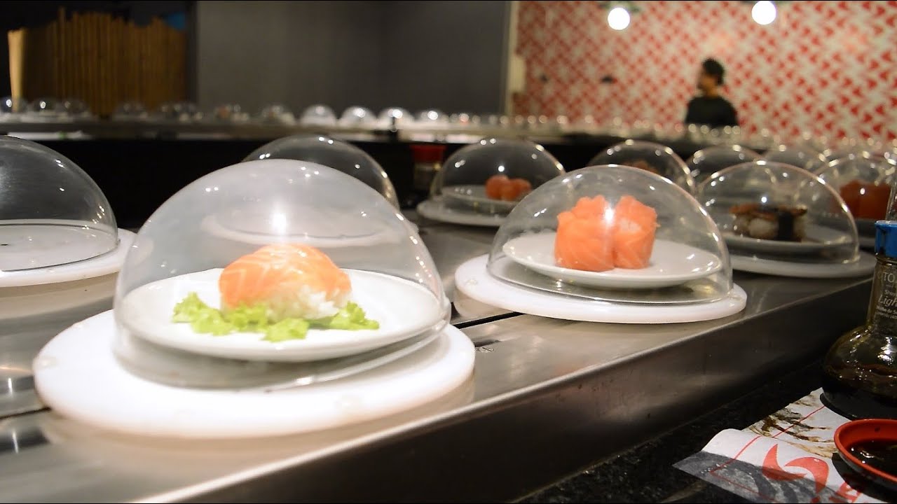 Porto Alegre tem sushi na esteira: Sushi Drive Kaiten! - YouTube