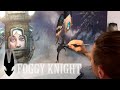 Animals, Creatures, and Fairytale worlds are created with Acrylic paints in “Foggy Knight”