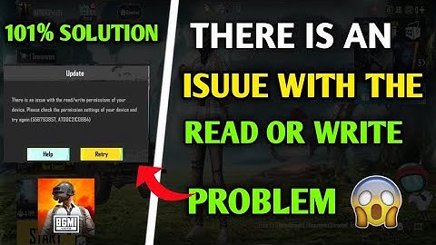 BGMI Read/Write Permission Problem Fixed | 101% Working Solution (2025)