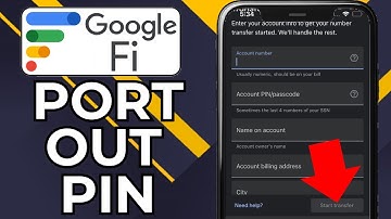 HOW TO GET TRANSFER PIN FROM GOOGLE FI (2025)