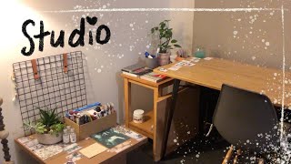 Mini studio vlog, gouache painting & the ocean ~ art vlog #3