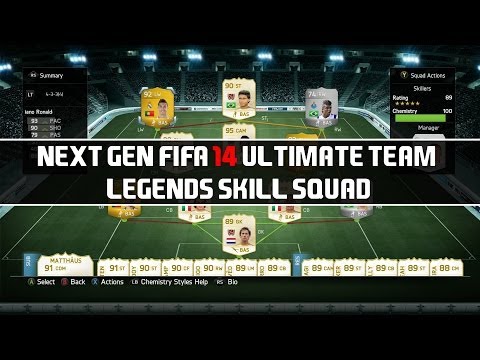 Next Gen FIFA 14 Ultimate Team Legends Skill Squad