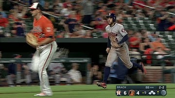 HOU@BAL: Gattis rips an RBI single to left field