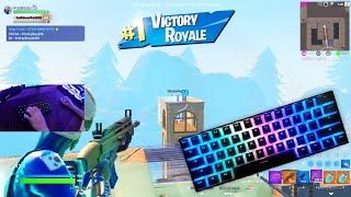 [1 HOUR] Satisfying😴Fortnite Keyboard ASMR Tilted Zone Wars & Solo Squads Gameplay