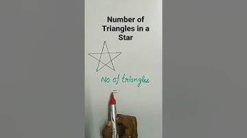 Counting the number of Triangles in a Star#Maths Trick#Shorts