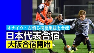 【日本代表】オナイウ阿道、古橋亨梧ら初招集組も合流!!大阪合宿は18人でスタート