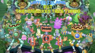 Water Island but the Wubboxes take turns (My Singing Monsters)