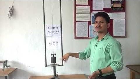 Rigidity modulus experiment