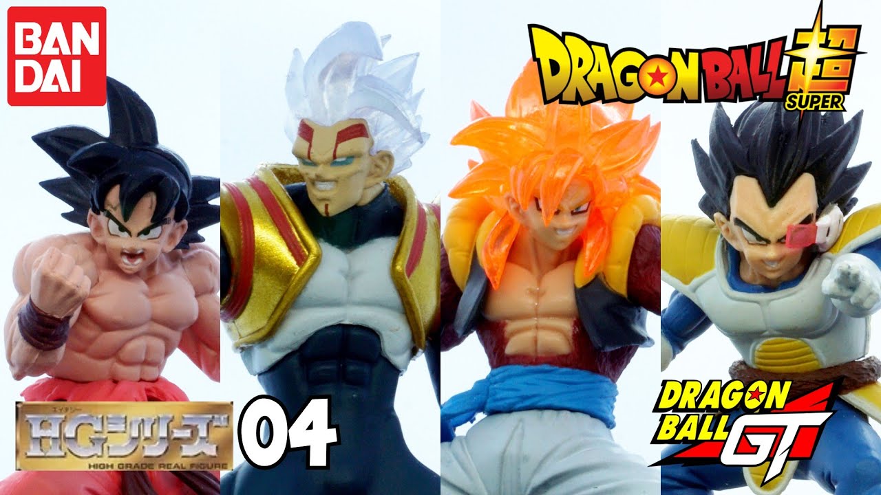 bandai HG Dragon Ball super 04 Dragon Ball GT eds Gashapon 4 set mini figure bandai HG Dragon Ball super 04 Dragon Ball GT eds Gashapon 4 set mini figure