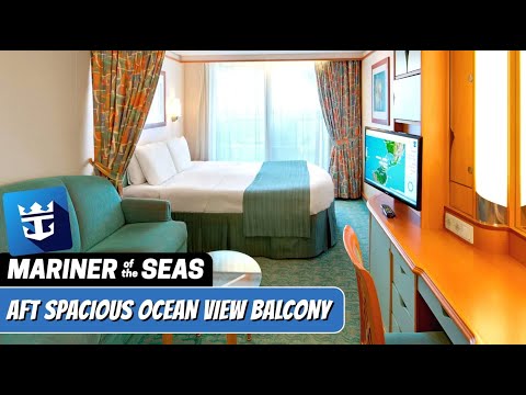 Mariner of the Seas Aft Spacious Ocean View Balcony walkthrough tour