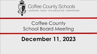 Coffee County School Board  Meeting