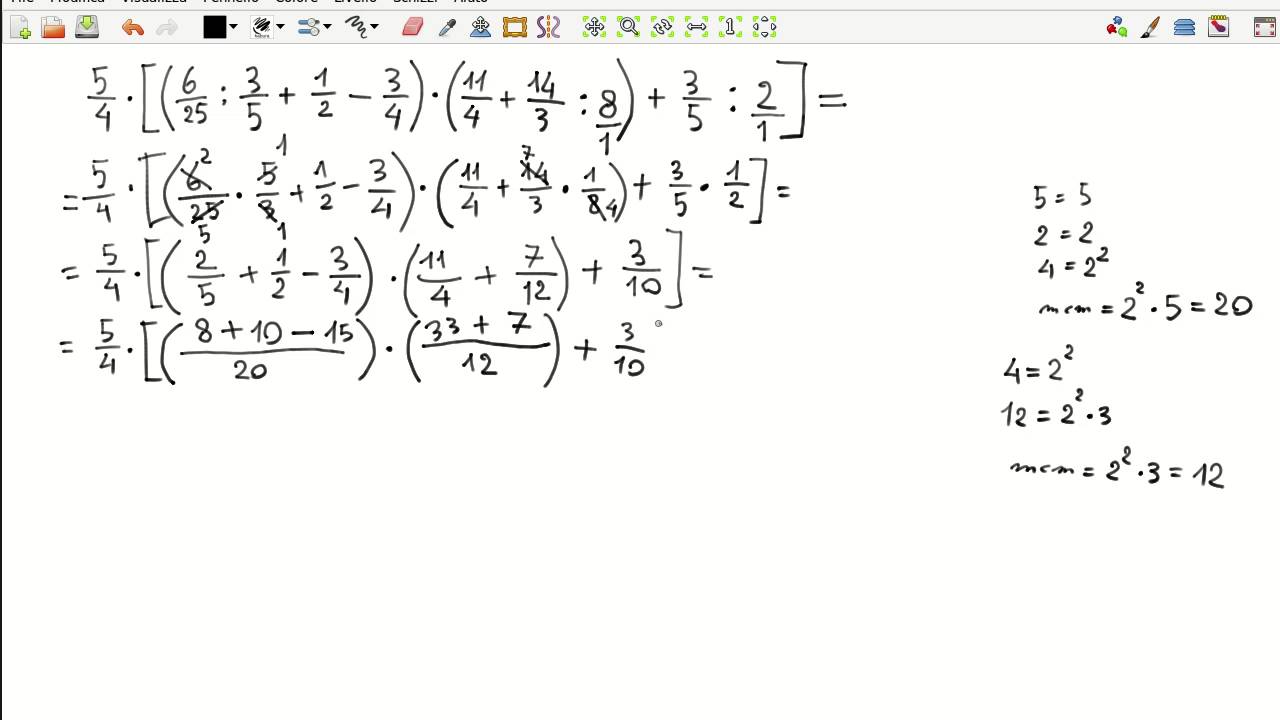 Matteomatica Espressione Con Frazioni Youtube