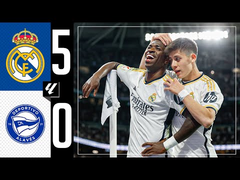 Real Madrid 5-0 Alavés | RESUMEN | LaLiga 2023/24