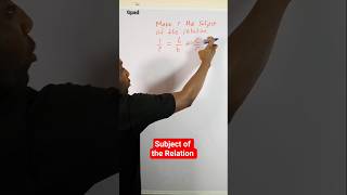 Making R the subject of the Relation #relation #subject #gpadlearnmaths #stem #maths