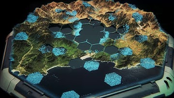 Holotable map reveal effect using Unity Shader Graph