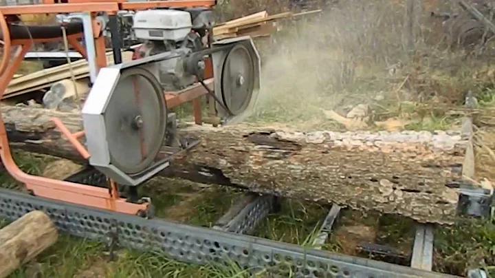 Jeramy Gamache milling white oak beams for a 1875 ...