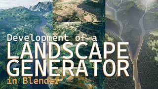 Development of a Landscape Generator in Blender (Progress video)