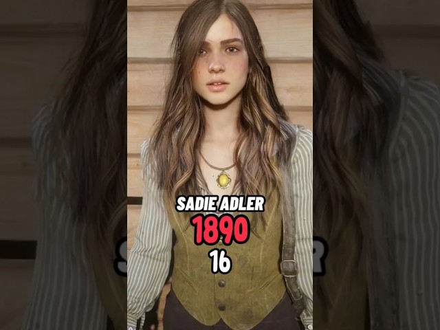 How old is Sadie Adler Red Dead Redemption 2 #gaming #fyp #shorts #sadieadler class=