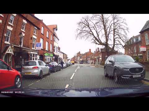 Driving in UK Tarporley - England