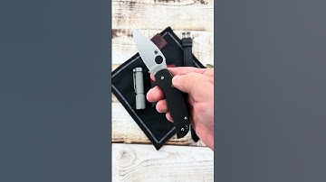 S90V Sprint Run Spyderco Sage 6 - Button Compression Lock Available at GPKNIVES.com! #Spyderco