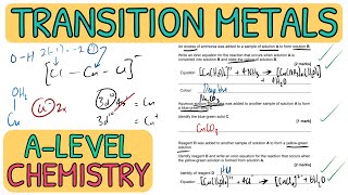 Transition Metals - Exam Question Walkthrough｜A Level Chemistry (AQA)