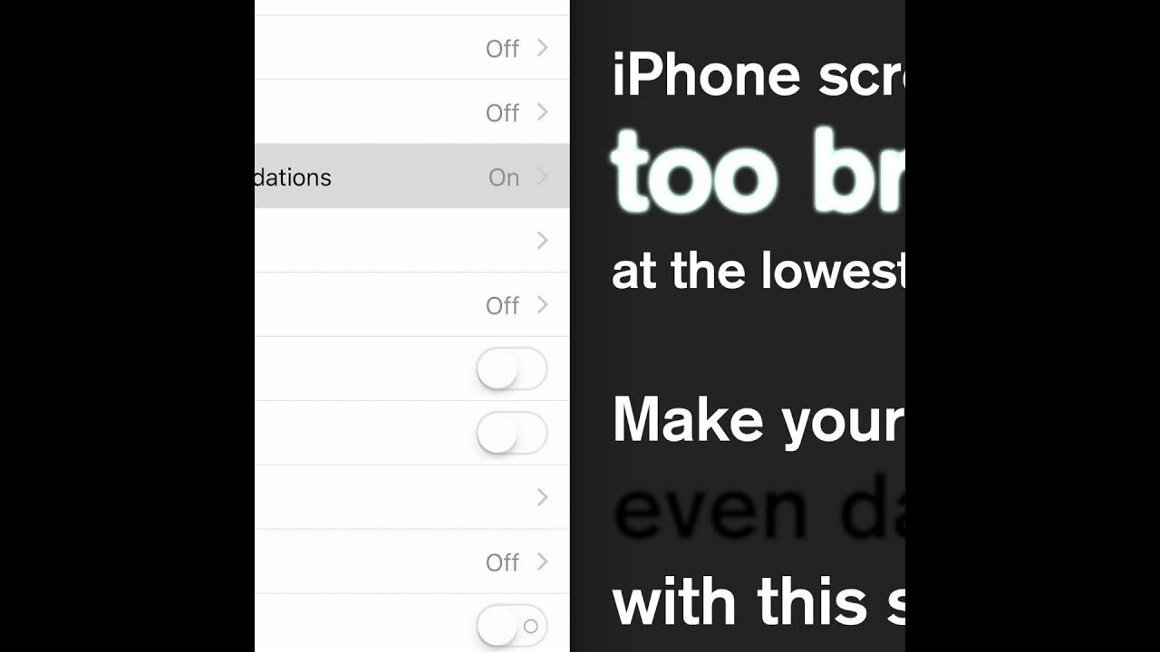 iPhone Tip How to make your iPhone screen even darker YouTube