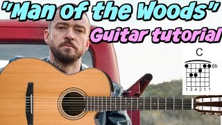 "Man of the Woods" - GUITAR TUTORIAL - Justin Timberlake