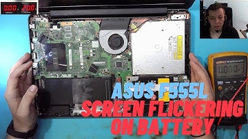 ASUS F555L - screen flickering on battery solution