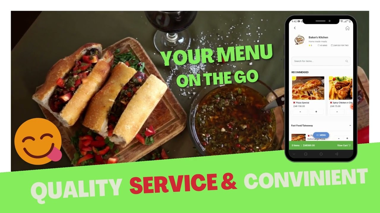 food ordering app advert