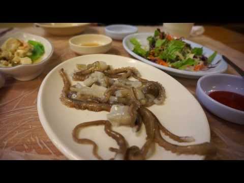 Sannakji (Live Octopus-Sashimi) in Seoul/South Korea!