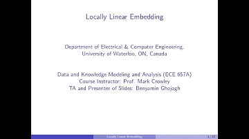 Locally Linear Embedding (LLE) (optional)