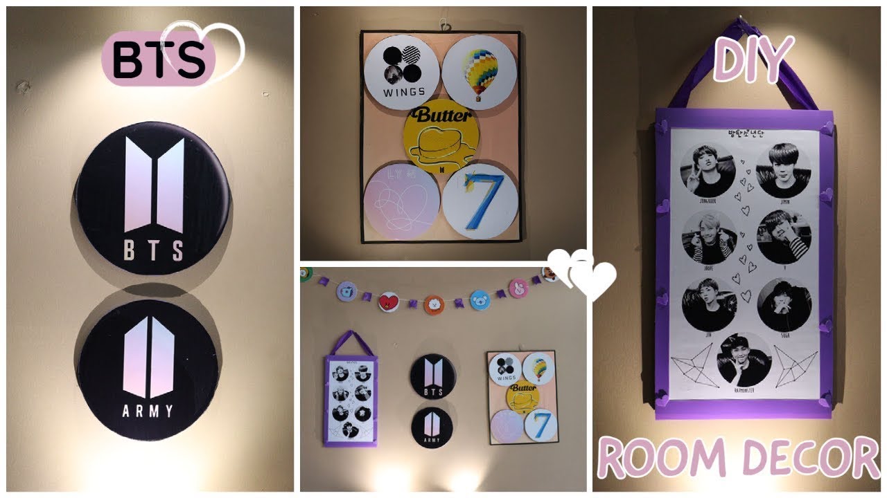 4 DIY BTS ROOM DECOR ???? DIY BTS Room Decor ✨Low Budget #BTS - YouTube