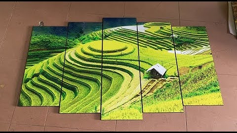 Tranh ruộng bậc thang Mù Căng Chải Hoàn Thiện Trước Khi Giao