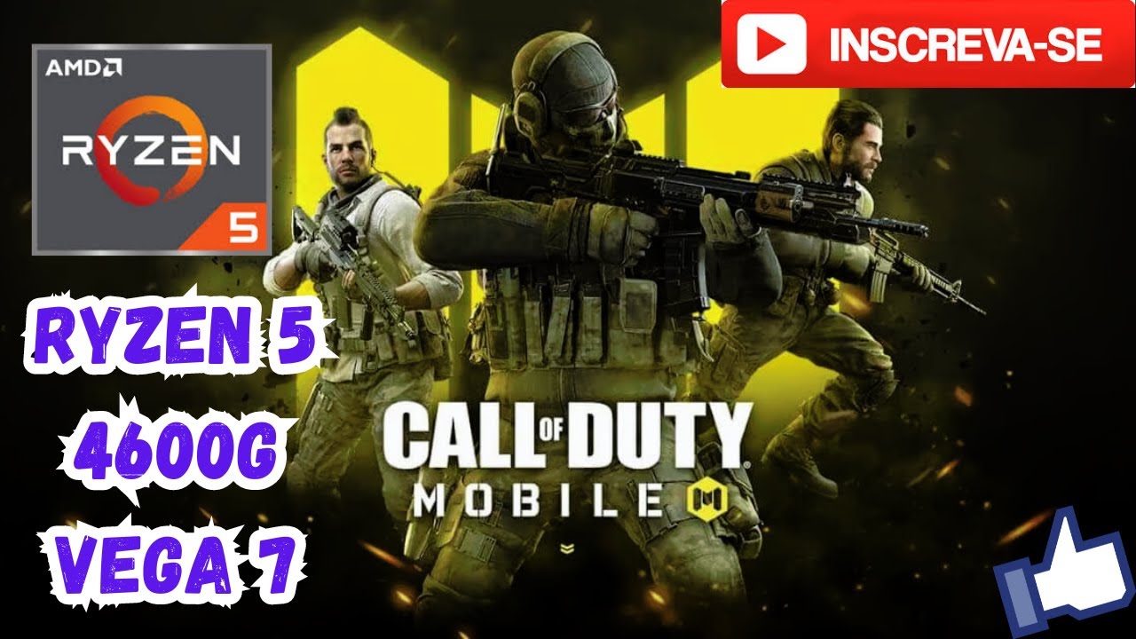 Vega Cod COD MOBILE - Ryzen 5 4600g Vega 7 - Sem Placa de Vídeo - YouTube