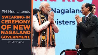 PM Modi attends swearing-in ceremony of new Nagaland government, at Kohima