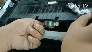 ganti karet cara ganti penarik kertas pick up ruller tray 1 Epson L1455 tidak bisa narik kertas