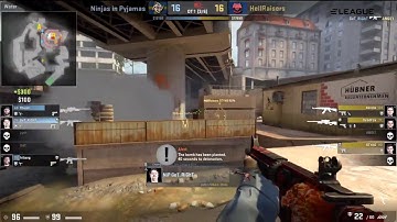 CSGO Eleague Nip vs HR F0rest collateral clutch