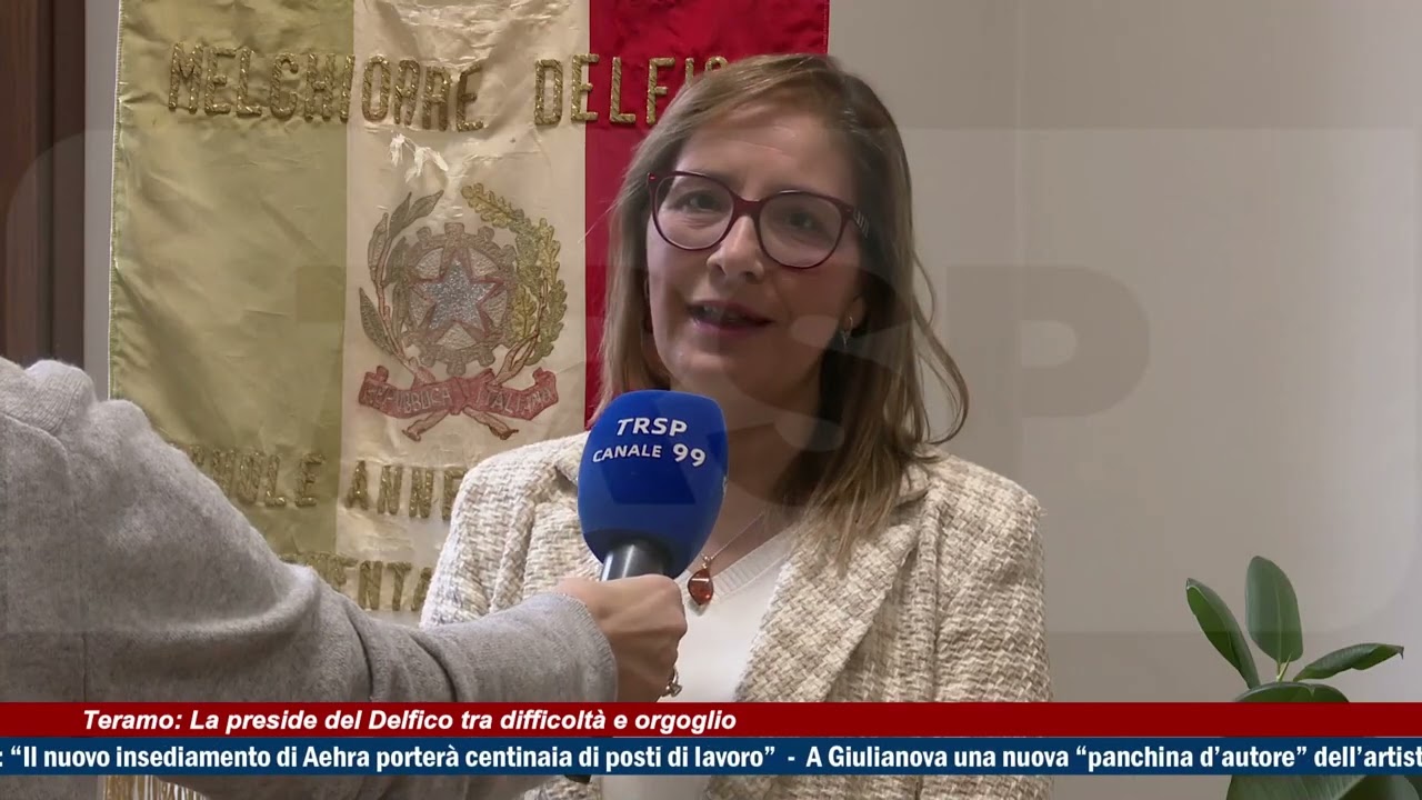 Teramo: la Preside del Delfico tra difficoltà e orgoglio  - TRSP - Abruzzo- News del 6/11/25