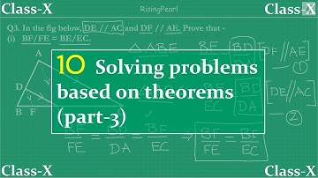 Triangles - 10. Solving problems based on the theorems (we just learned) part-3
