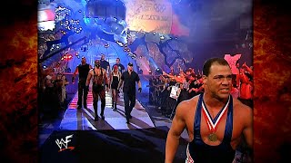 Kurt Angle w/ Undertaker, Kane, Big Show, Albert & Billy Gunn vs Tazz w/ Alliance Members 8/16/01
