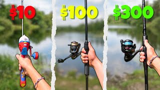 $10 vs $100 vs $300 Fishing Combo Challenge! (1v1v1)