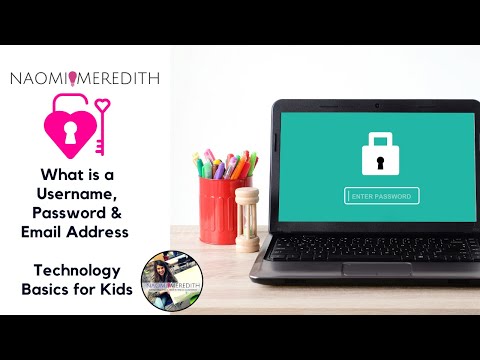 What is a Username, Password & Email Address | Technology Basics for Kids