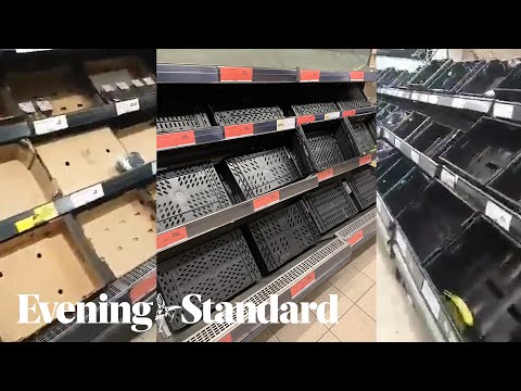 Empty shelves in supermarkets despite repeated calls not to panic-buy