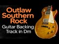 Outlaw southern rock guitar backing track jam in  dm